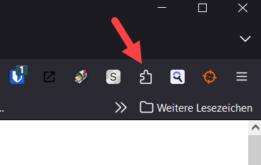 Erweiterungen Icon Firefox