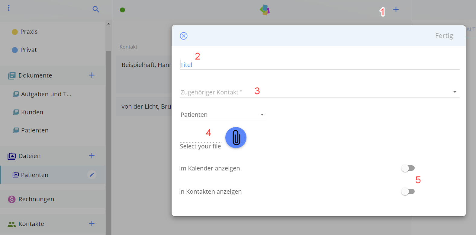 Dateispeicherung editieren