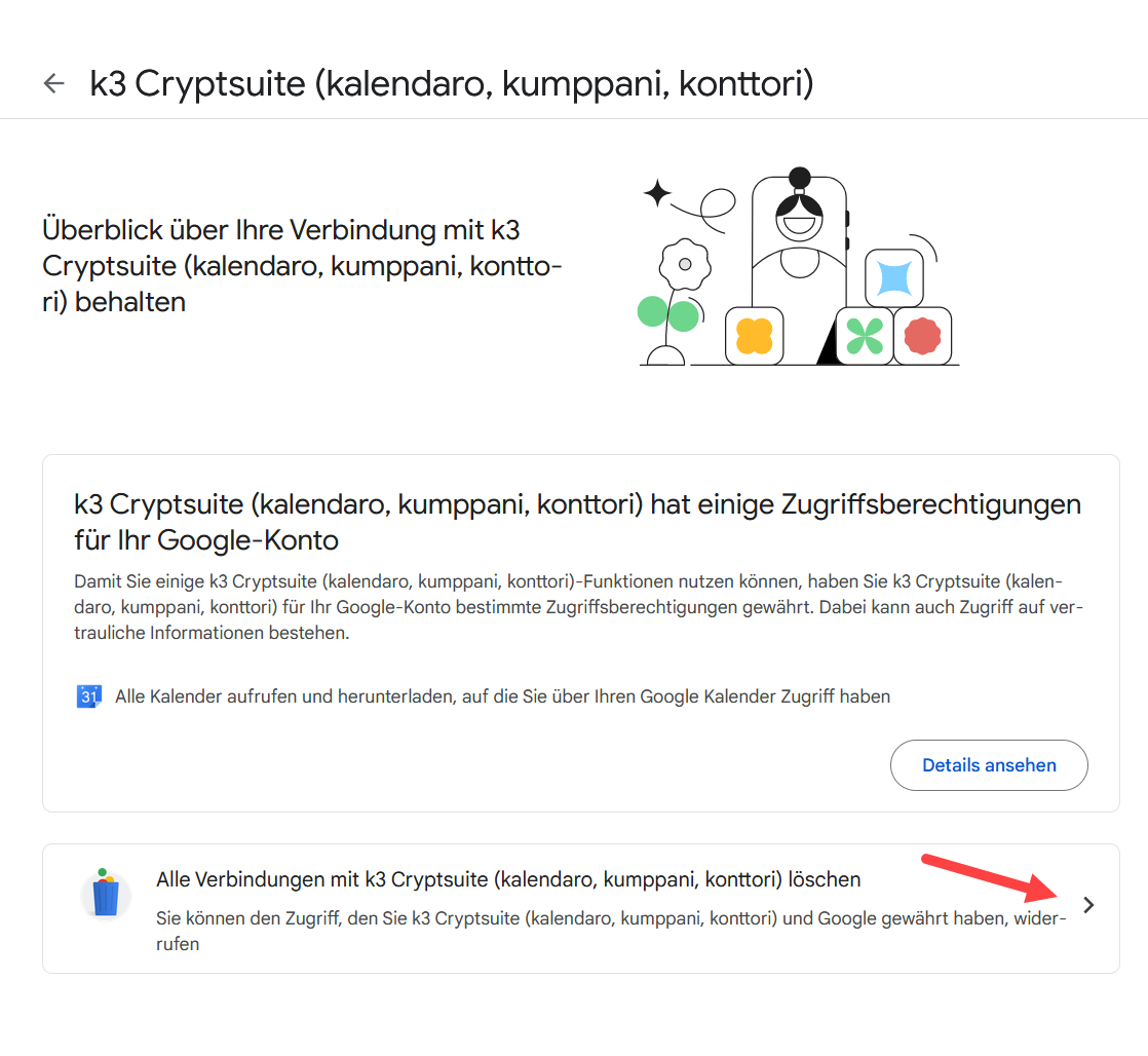 Verbindung löschen